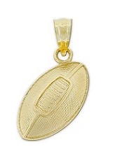 great minuscule football gold baby charm